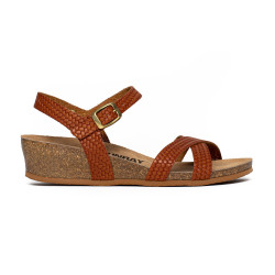 LECHEROA sandalen met sleehak