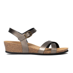 Sandalen met sleehak...