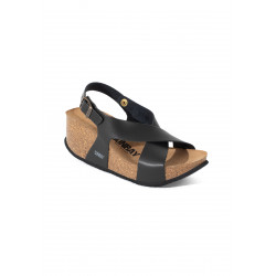 PAVOT sandalen met sleehak