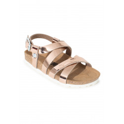 Kindersandalen met metallic...