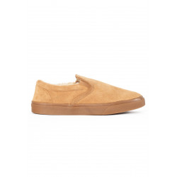 Chaussons en daim fourrés...