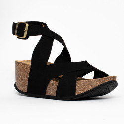 BALLINA sandalen met sleehak