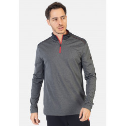 Sweat col roulé avec 1/4 zip