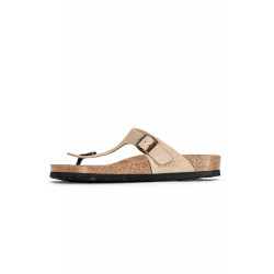 Tongs en cuir suédé CAMELIA...