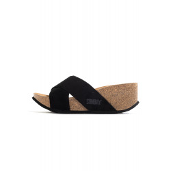 Mules de cuña para mujer de...